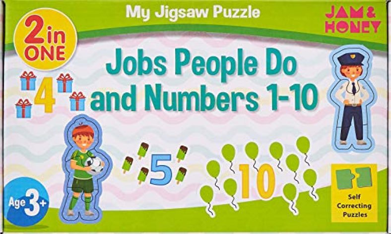 Amazon Brand – Jam & Honey Jobs People Do & Numbers Puzzle