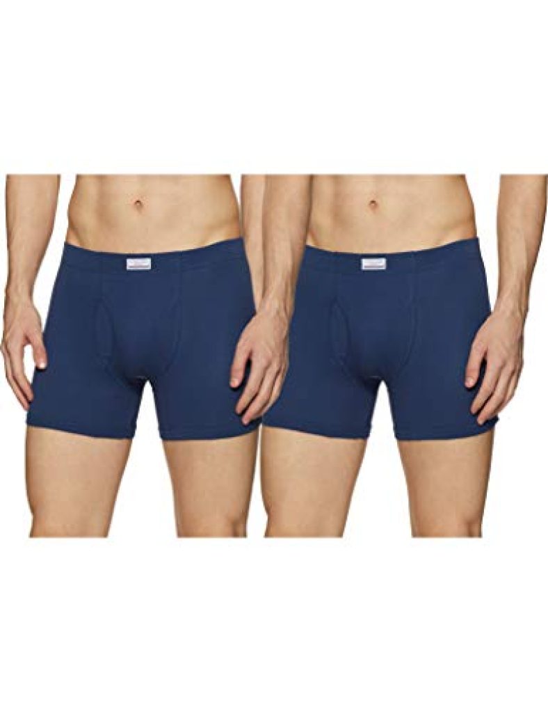 Us Polo Association Men’S Printed Trunks (2 Set) (I662-008-P2_Dk.Blue_Large) (Color & Prints May Vary)