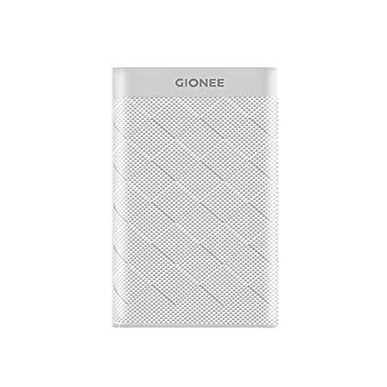 Gionee 10000 Mah Lithium Polymer Power Bank Pb10K1D With 15 Watt Fast Charging, White