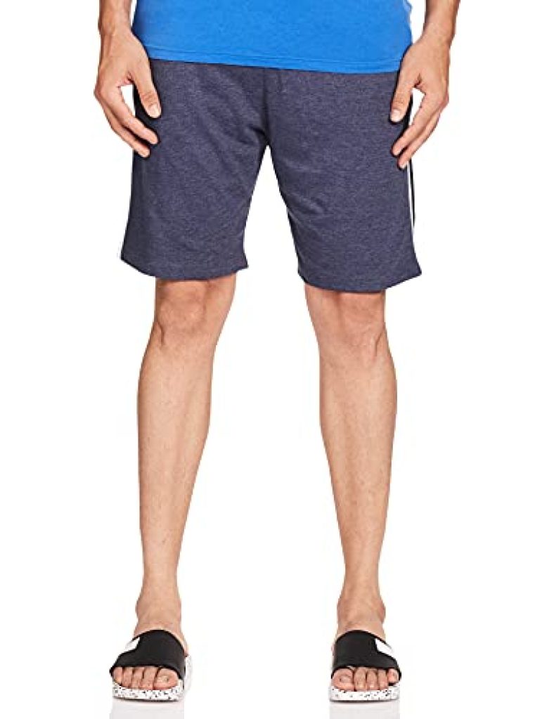 Amazon Brand – Symbol Men’S Lounge Shorts (Ksh17-01_Blue Melange_Small)