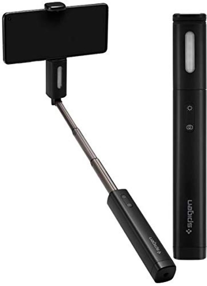 Spigen S550W Led Selfie Stick – Midnight Black