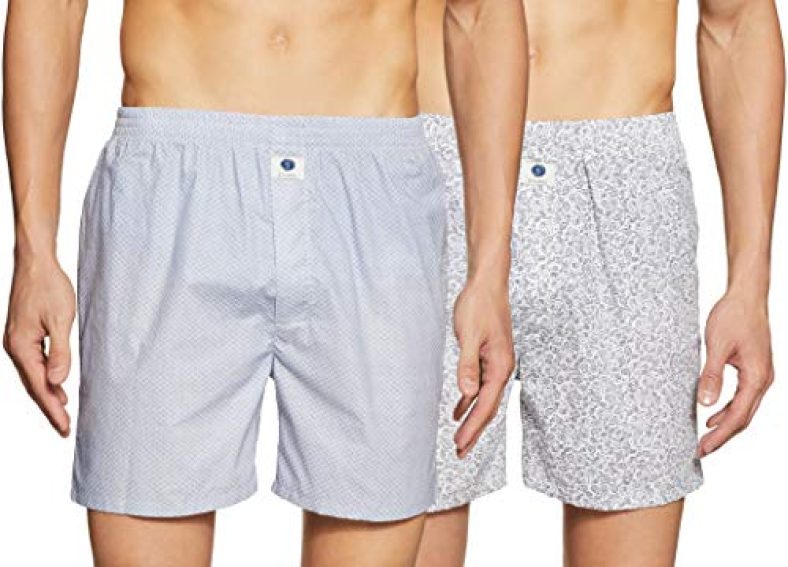 Amazon Brand – Symbol Men’S Printed Cotton Boxers (Combo Pack Of 2)(Symbxpo2-16_3246 & 3502_Assorted-Color And Print May Vary_M)