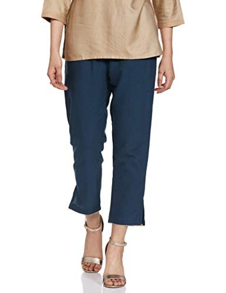 Amazon Brand – Tavasya Women’S Slim Casual Pants (209_White_L)