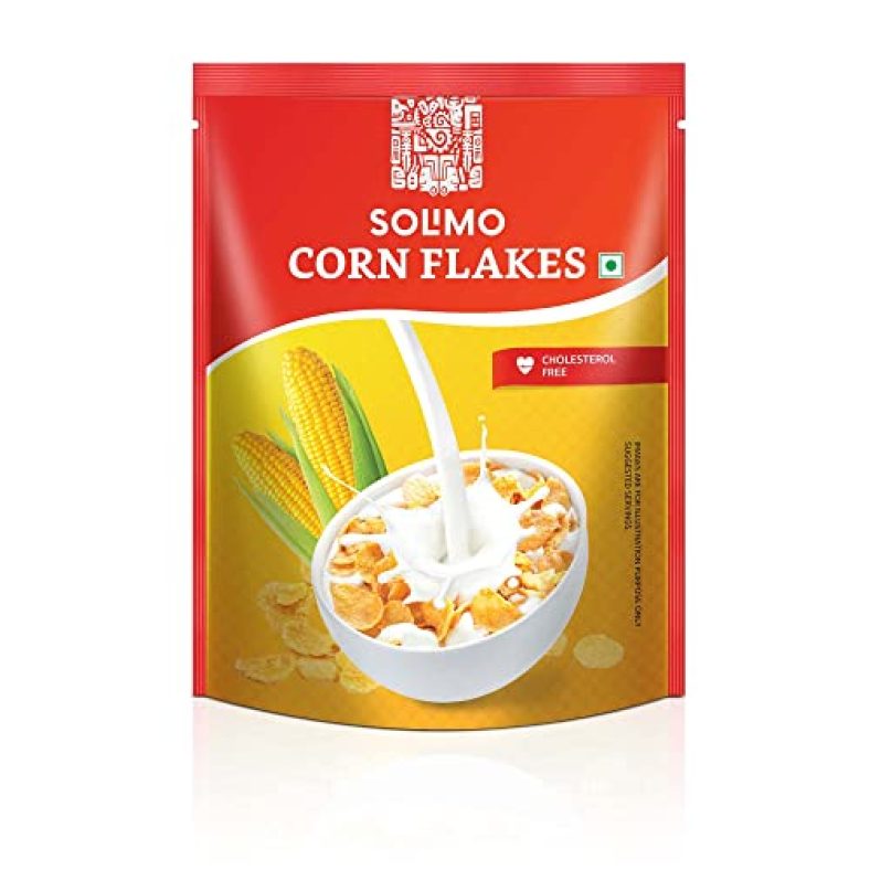 Amazon Brand – Solimo Corn Flakes, 875G