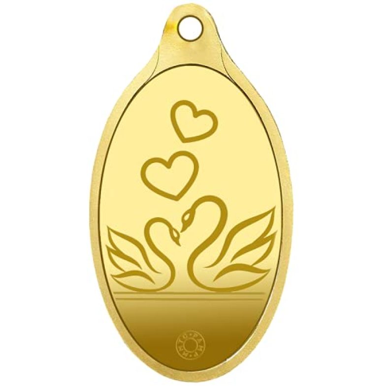 Muthoot Gold Bullion Corporation 24K (999.9) Swan Pendant – 2G