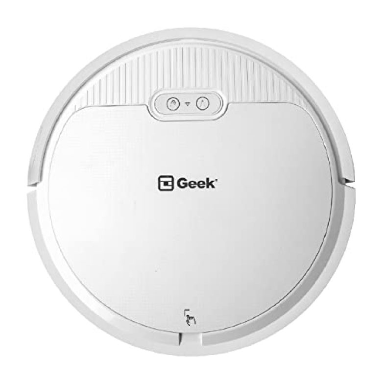 Geek Rover V6 Robotic Wet And Dry Automatic Vacuum Cleaner With Self Charging And Mopping Function, 1500Pa Strong Suction, 650Ml Dust Box, 250Ml Water Tank (Rover V6)