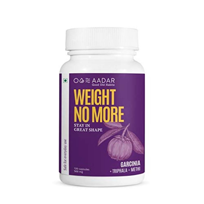 Aadar Weight No More | Natural Weight Loss Supplement | 120 Capsules | Belly Fat Burner For Men And Women