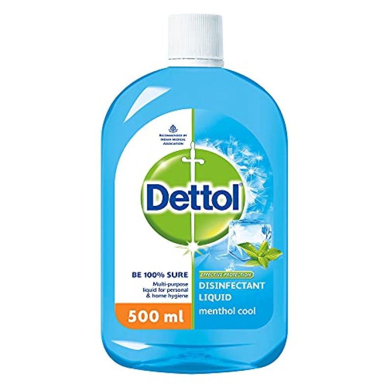 Dettol Liquid Disinfectant For Personal Hygiene, Surface Disinfection, Floor Cleaner (Menthol Cool, 500Ml)