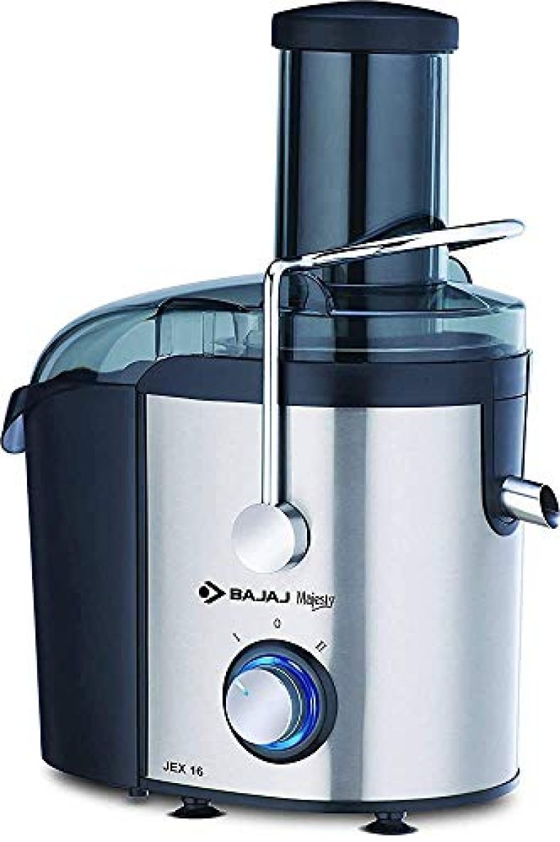 (Renewed) Bajaj Jex 16 800-Watt Juicer (Black), Large (Jex 16 – Cr)