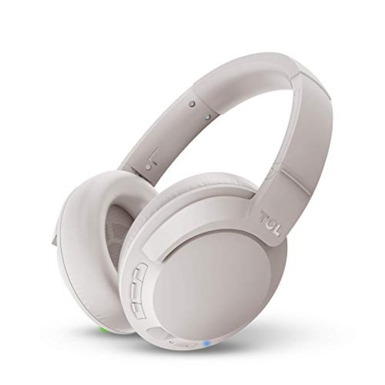 (Renewed) Tcl Elit400Nc Wireless Bluetooth Over The Ear Headphone With Mic (Cement Grey)