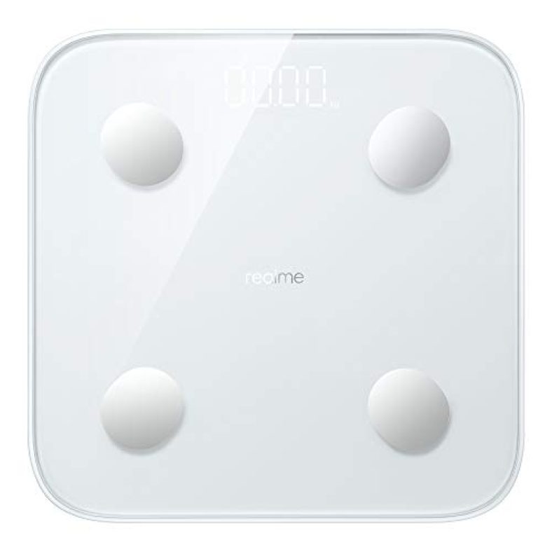 Realme Smart Scale (White) | 16 Types Of Health Measurement | 50G High-Precision | Realme Link App Smart Connect (Rmh2011White)