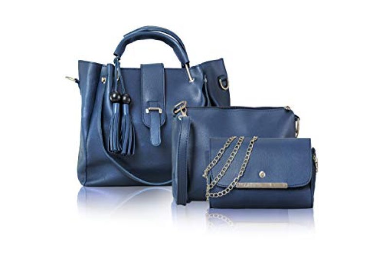 Glowic Women’S Handbag (Set Of 3, Blue)