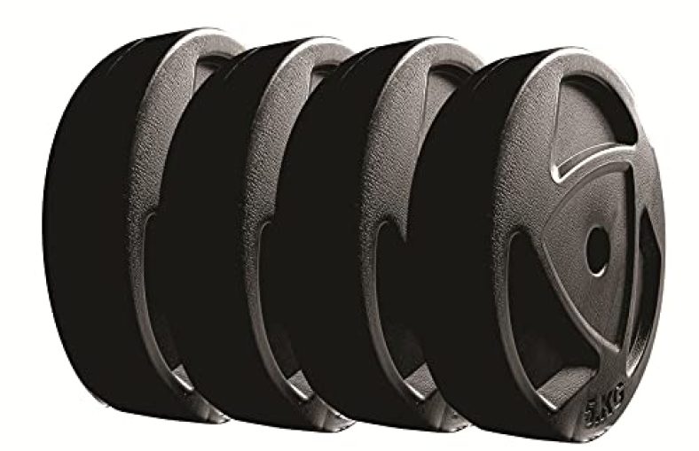 Fitbox Sports Blend Intruder 20 Kg Weight Plates, 5 Kg X 4 (Black)