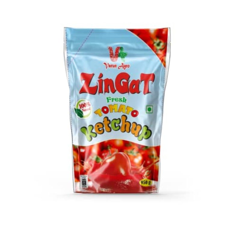 Fresh Tomato Ketchup 950 G Pouch, Sweet & Tangy Sauce Tamota Sauce Onion Garlic – Super Saver Offer Pack (1Kg Grocery Items In Kitchen )