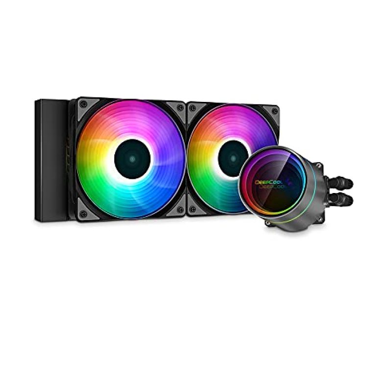 Deepcool Castle 240 Ex Argb Addressable Rgb Led Cpu Liquid Cooler I Aio Support Intel Lga2066/2011-V3/2011/1700/1200/1151/1150/1155 I Amd Strx4/Str4/Am4 – Dp-Gs-H12W-Csl240Ex-Ar