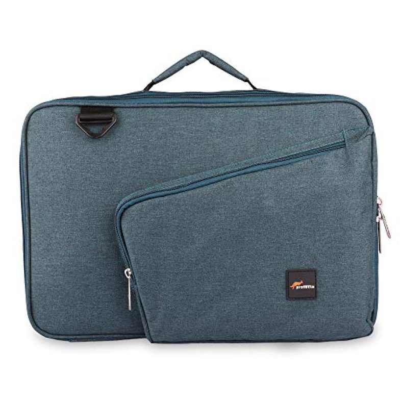 Protecta Vertex Lite Slim Profile Laptop Briefcase Bag With Organiser – Designed For Laptops Up To 15.6 Inch. – Green