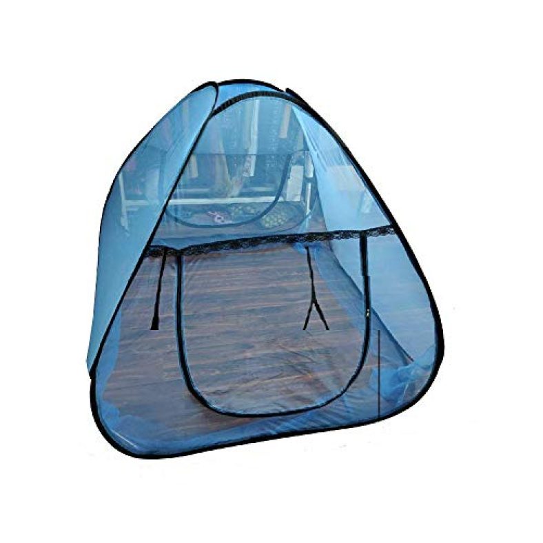 Febox Foldable King Size Mosquito Net (Blue)