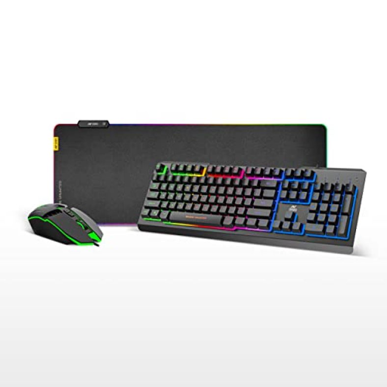 Ant Esports Km580 Gaming Keyboard & Mouse + Mp400 Rgb Gaming Mouse Pad – Xl