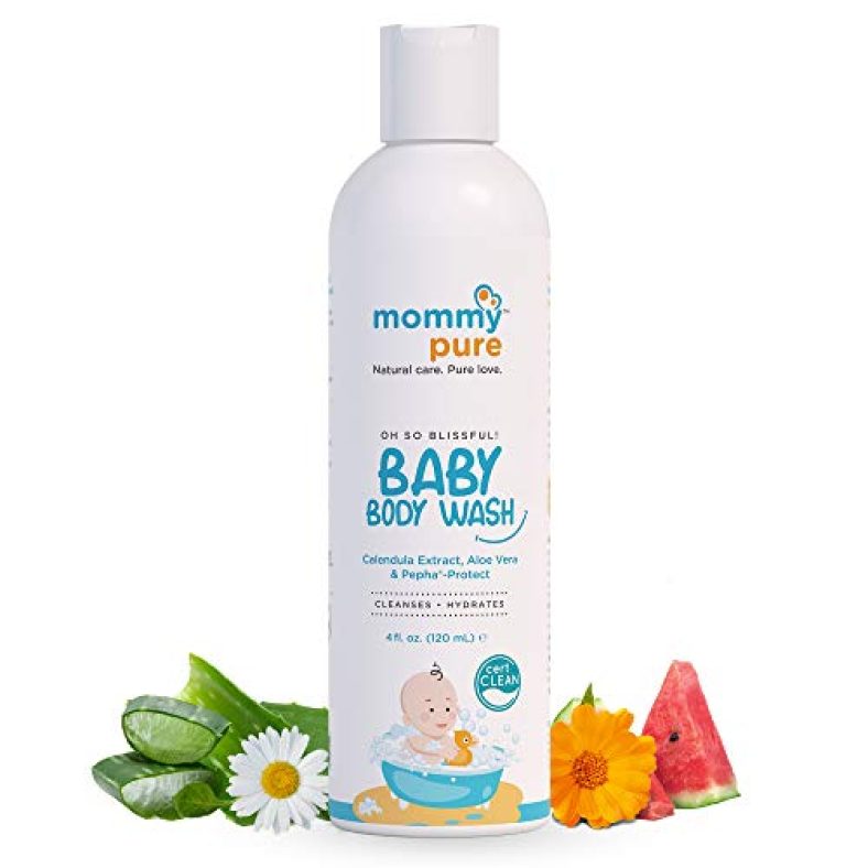 Mommypure Oh So Blissful! Baby Body Wash | Natural, Tear-Free & Gentle Baby Body Cleanser | Dermatologically Tested – 120Ml