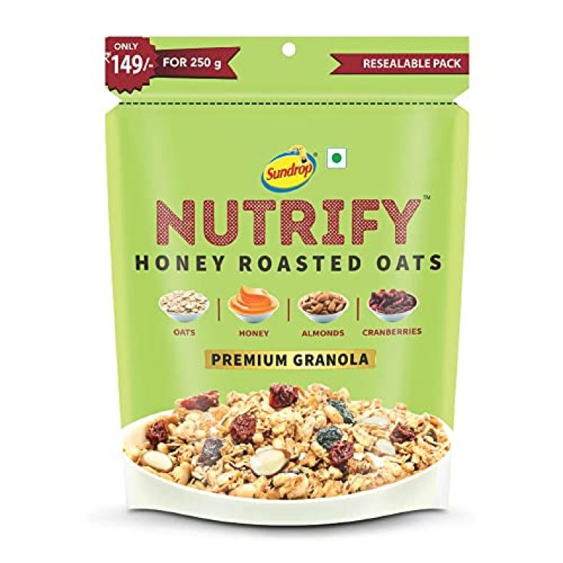 Sundrop Nutrify Honey Roasted Oats, 250 G