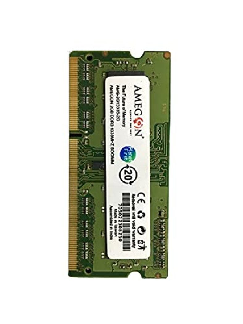 2Gb Ddr3-1333Mhz Sodimm Notebook Memory For Laptop Amegon