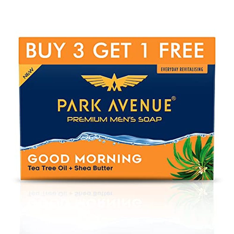 Park Avenue Good Morning Soap For Men, 125G (Pack Of 4)