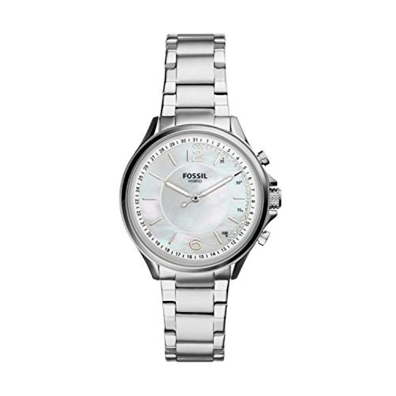 Fossil Sadie Hybrid Smartwatch Analog White Dial Women’S Watch-Ftw5073