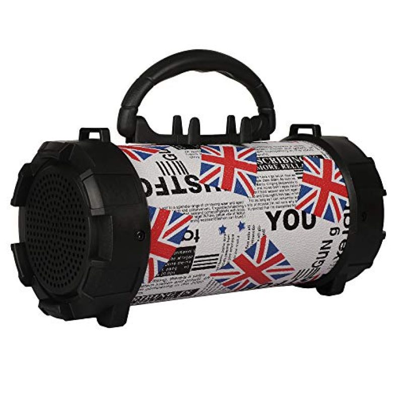 Mtr Bluetooth Wireless Portable Speaker Mt 806Whtrd (White And Red)