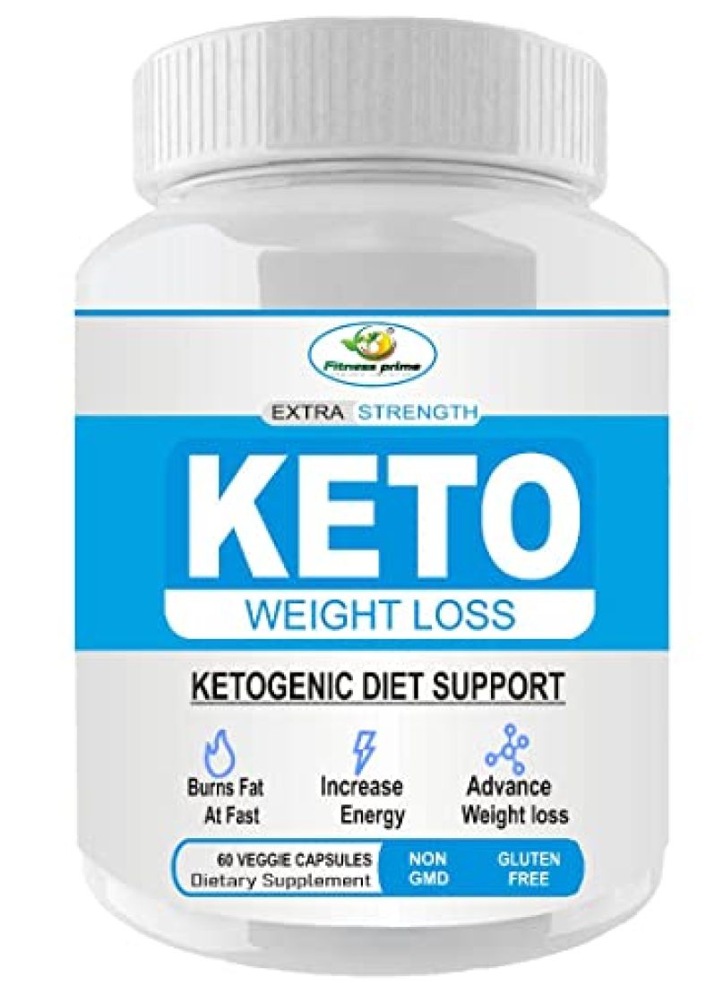 Fitness Prime Keto Advanced Weight Loss Supplement Natural Advanced Fat Burner Green Tea And Coffee, Garcinia Cambogia, Apple Cider Vinegar (60 Capsules)(Pack Of 1)