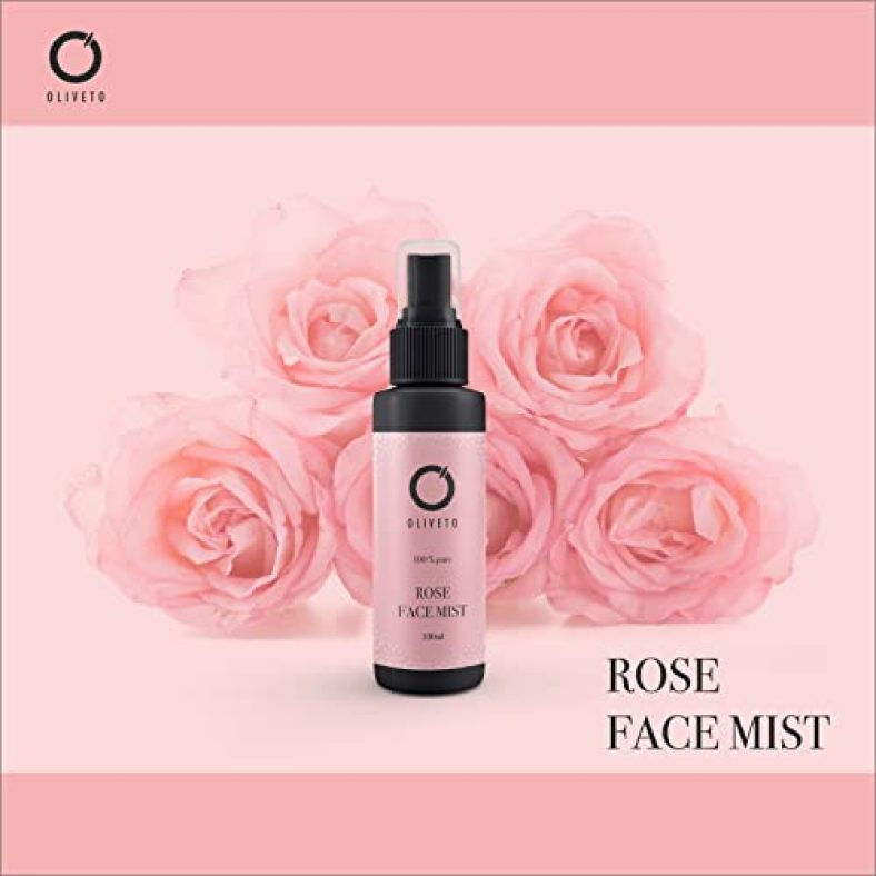 Oliveto Premium Rose Water/ Gulab Jal Toner Spray For All Skin Types – Chemical Free (100 Ml)