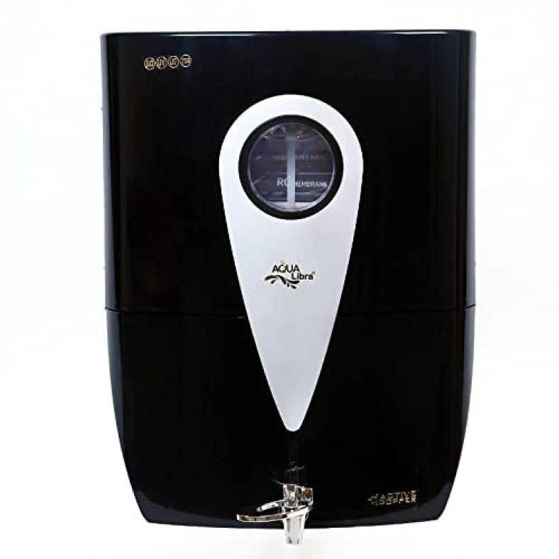 Aqua Libra Ro+Uv+Uf+Mtds+Active Copper+Mineral Guard+Uv E-Boiling Technology, Water Purifier (Black & Copper), 11 Liter