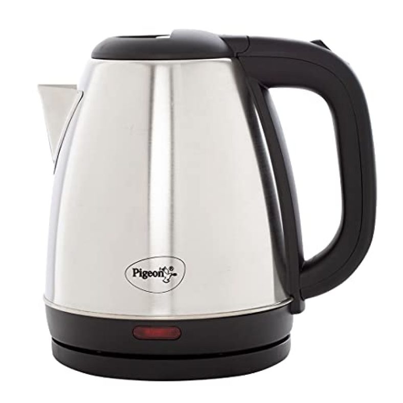 Pigeon Amaze Plus Electric Kettle (14289) With Stainless Steel Body, 1.5 Litre, Used For Boiling Water, Making Tea And Coffee, Instant Noodles, Soup Etc. 1500 Watt (Silver)