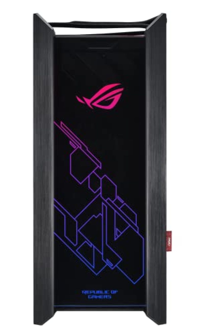 Asus Rog Strix Helios Gx601 Rgb Mid-Tower Computer Case For Up To Eatx Motherboards With Usb 3.1 Front Panel, Smoked Tempered Glass, Brushed Aluminum And Steel Construction, And Four Case Fans