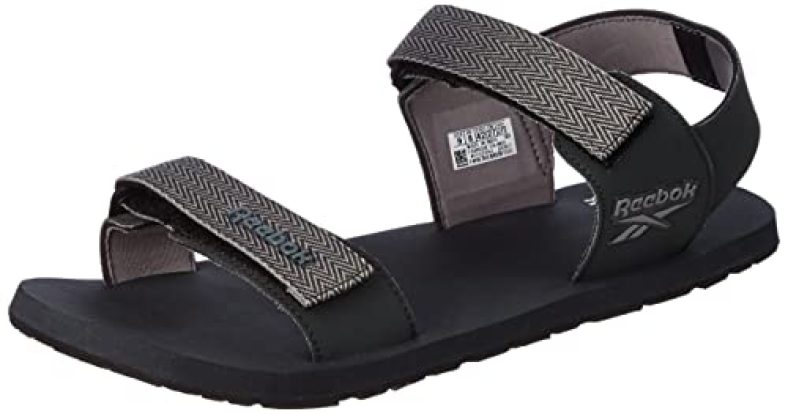 Reebok Men Synthetic Vm Max Pro Swim Sandals Gravel-Tech Mettalic Uk 9