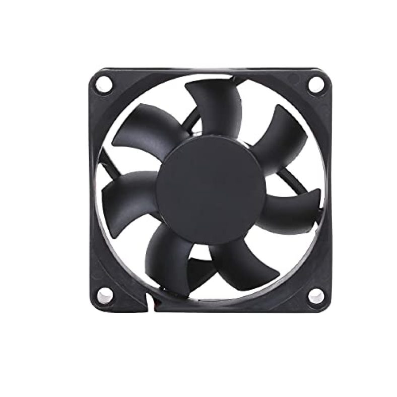 Maa-Ku Dc7025-12V Small Axial Case Cooling Fan. Size(7X7X2.5Cm), Supply Voltage : 12Vdc