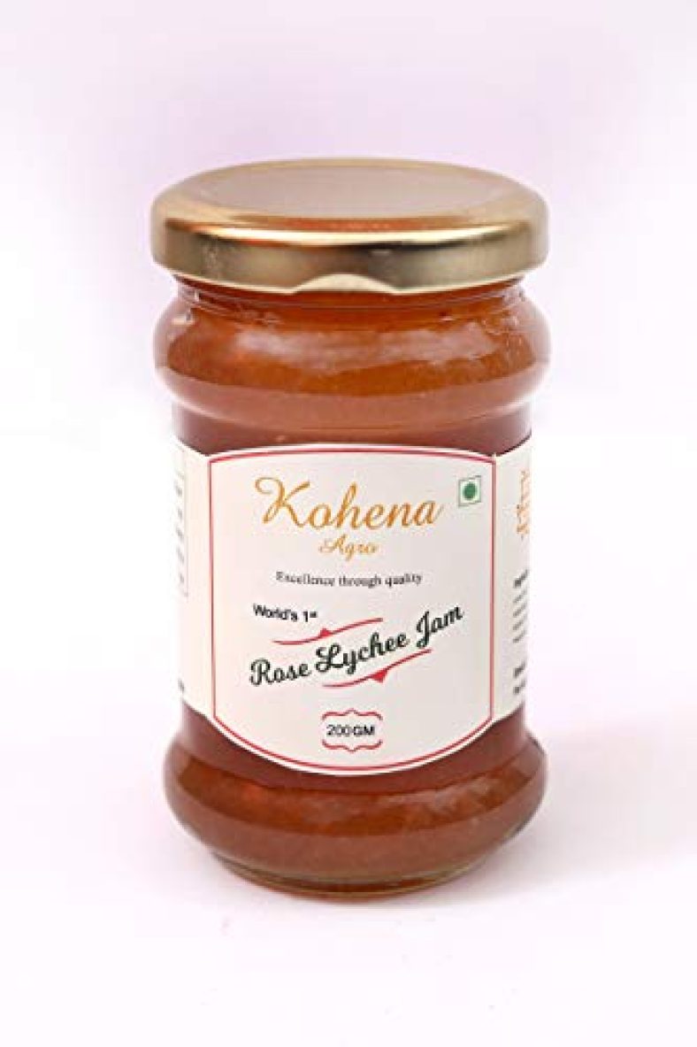 Kohena Agro Rose Litchi Jam ( 200 G ) – Pack Of 12
