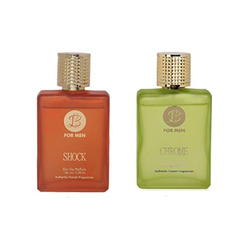 Lyla Blanc Shock Chrome Perfume Spray For Men- (Set Of 2) (100Ml Each)