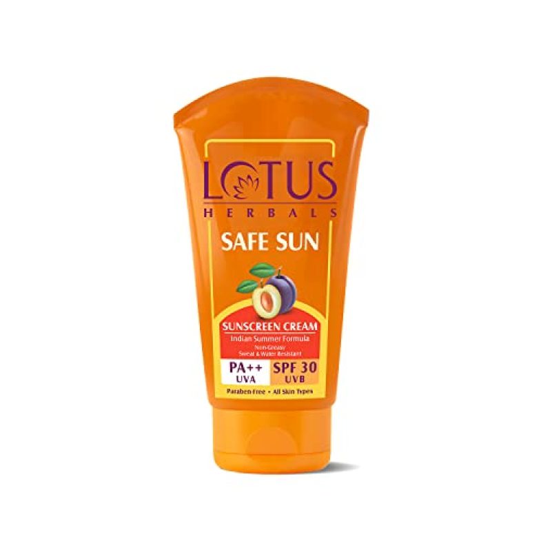 Lotus Safe Sun Sunblock Spf 30 Pa++, Sunscreen For Indian Summer Condition, 100G