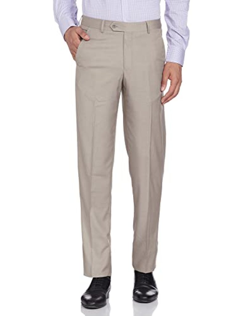 Van Heusen Men’S Relaxed Fit Formal Trousers (Vhtffcfb098032_Grey_30)