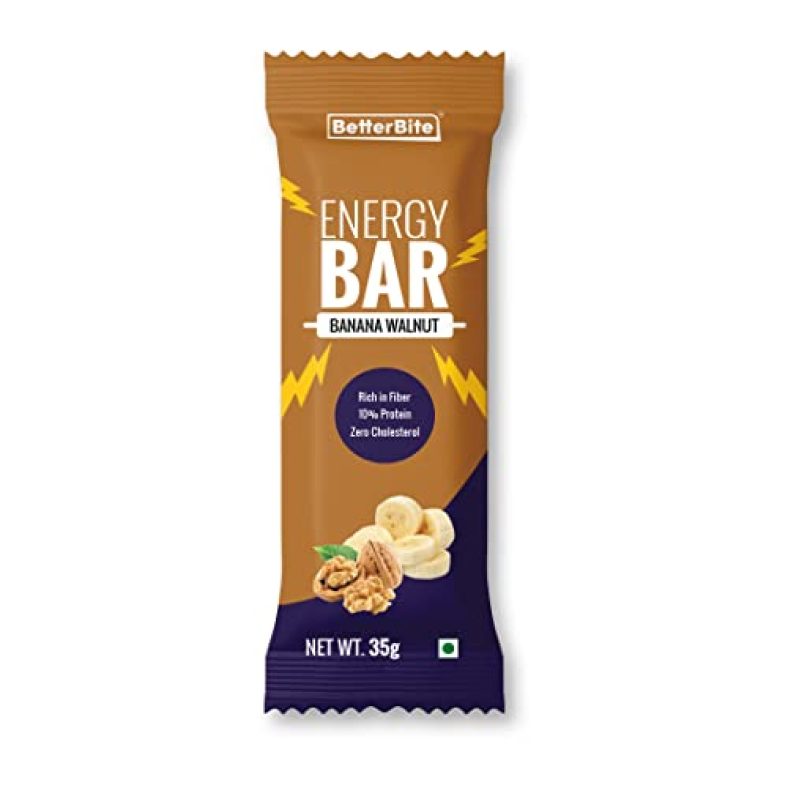 Betterbite Banana Walnut Energy Bar 35Gm (Pack Of 24)