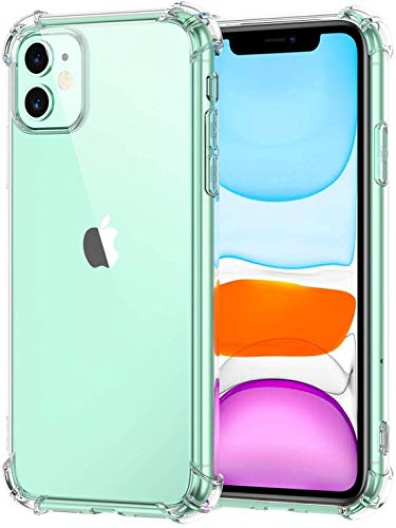E-Cosmos For Apple Iphone 11 Case Cover Slim Crystal Clear Soft Tpu Back Cover (Transparent)
