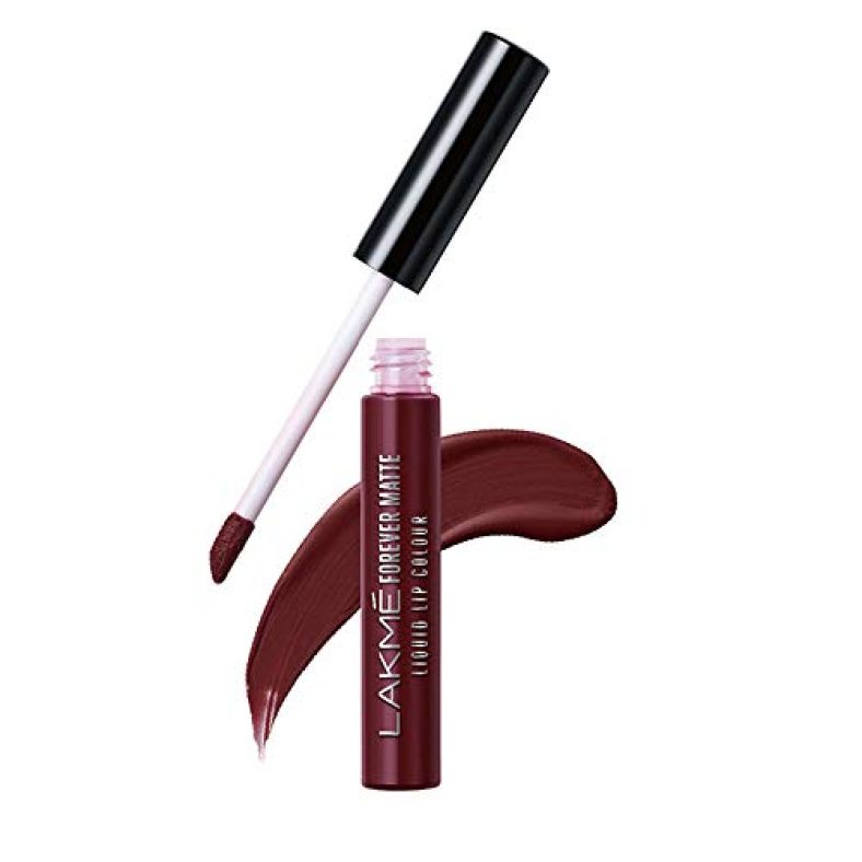 Lakme Forever Matte Liquid Lip Colour, Wine Touch, 5.6 Ml