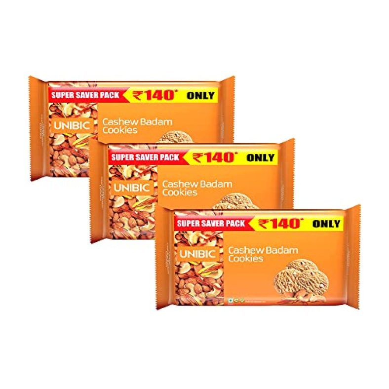 Unibic Cashew Badam Cookie – 500G (Pack Of 3)