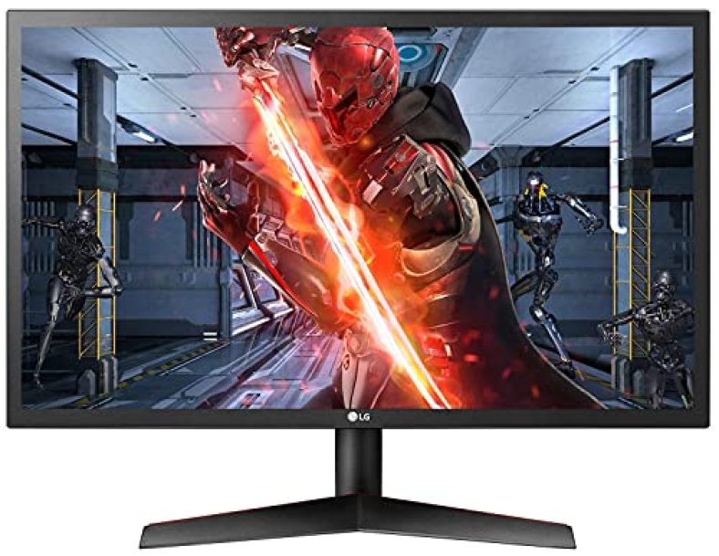 Lg Ultragear 60 Cm (24 Inch) 144Hz, Native 1Ms Full Hd Gaming Monitor With Radeon Freesync – Tn Panel With Display Port, Hdmi, Made In India – 24Gl600F (Black), Small