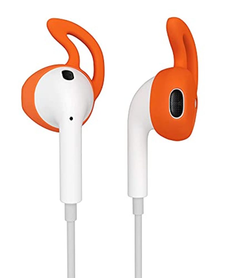 Gadgets Wrap Soft Silicone Case Cover Compatible With Earpods Airpods – Orange