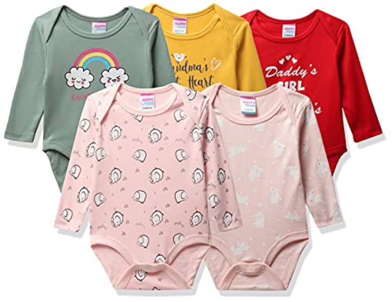 Mom’S Love Hf Fs Bunny Aop P05 Girls Inf Bodysuit Regular Baby And Toddler Sleepers (Hfc11075Xxgbds_Assorted3_09-12Mnth)