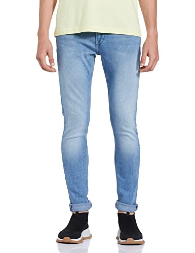 Lee Men’S Skinny Jeans (8905409183793_Stoned Blue_36)