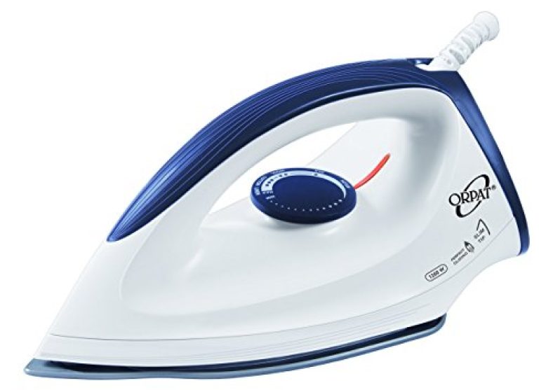 Orpat Oei 187 1200-Watt Dry Iron (White And Blue)