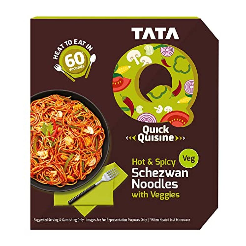 Tata Q Ready To Eat Hot & Spicy Schezwan Noodles With Veggies – 290G