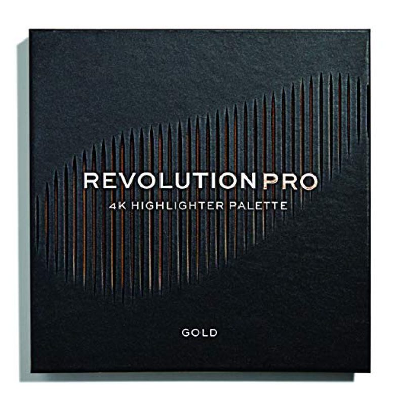 Revolution Pro 4K Highlighter Palette, Gold, 16G